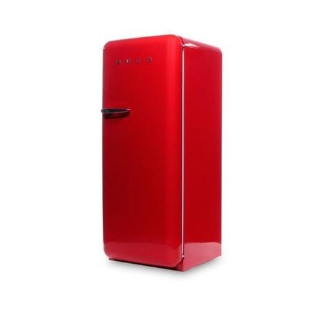 Smeg FAB28QR1 60cm Wide Retro Style Right Hinge Freestanding Fridge - Red