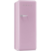 Smeg FAB28QRO1 60cm Wide Retro Style Right Hinge Freestanding Fridge - Pink