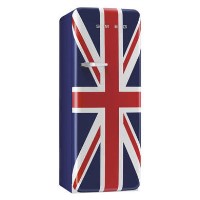 Smeg FAB28QUJ1 60cm Wide Retro Style Right Hinge Freestanding Fridge - Union Jack