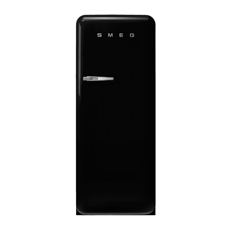 Smeg 244 Litre Fifties Style Right Hand Hinge Freestanding Fridge With Ice Box – Black