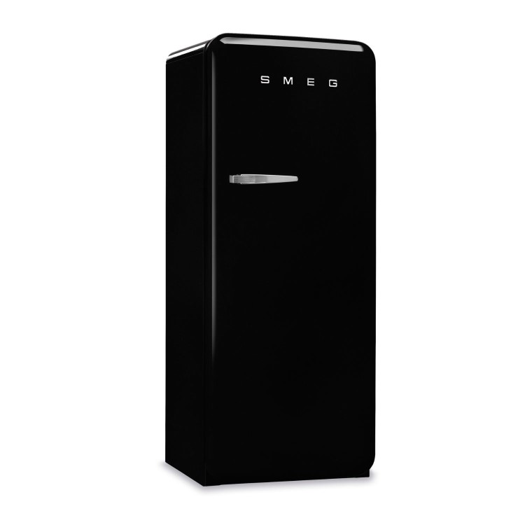 Smeg 244 Litre Fifties Style Right Hand Hinge Freestanding Fridge With Ice Box – Black