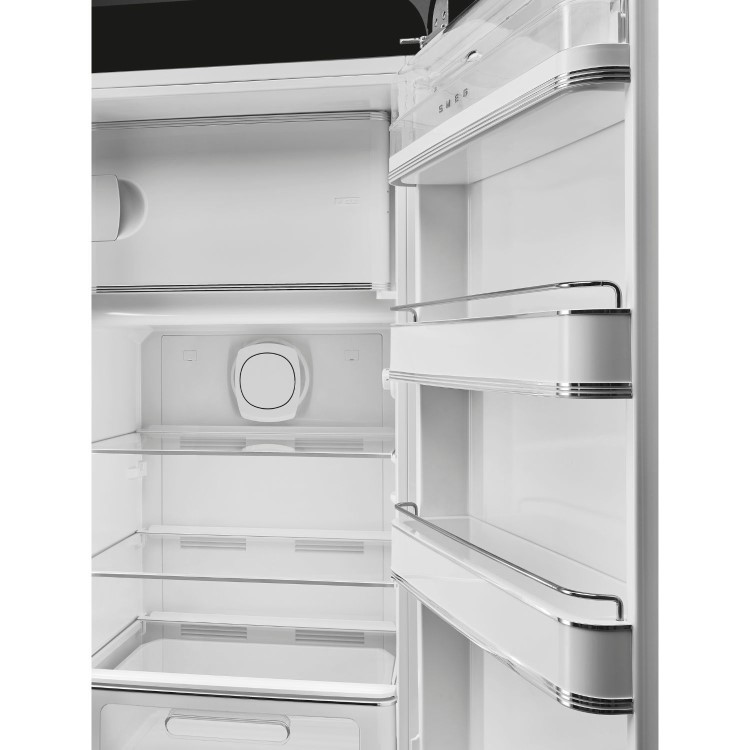 Smeg 244 Litre Fifties Style Right Hand Hinge Freestanding Fridge With Ice Box – Black