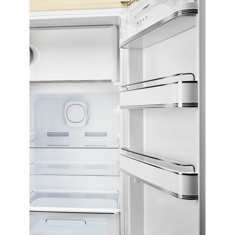 Smeg 244 Litre Fifties Style Right Hand Hinge Freestanding Fridge With Ice Box – Cream