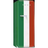 Smeg FAB28RIT1 Retro Style Fridge with Ice Box - Right Hand Hinge - Italian Flag