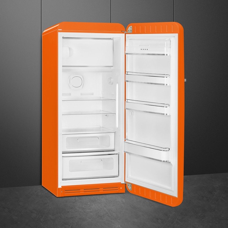 Smeg 244 Litre Fifties Style Right Hand Hinge Freestanding Fridge – Orange