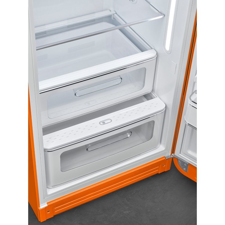 Smeg 244 Litre Fifties Style Right Hand Hinge Freestanding Fridge – Orange