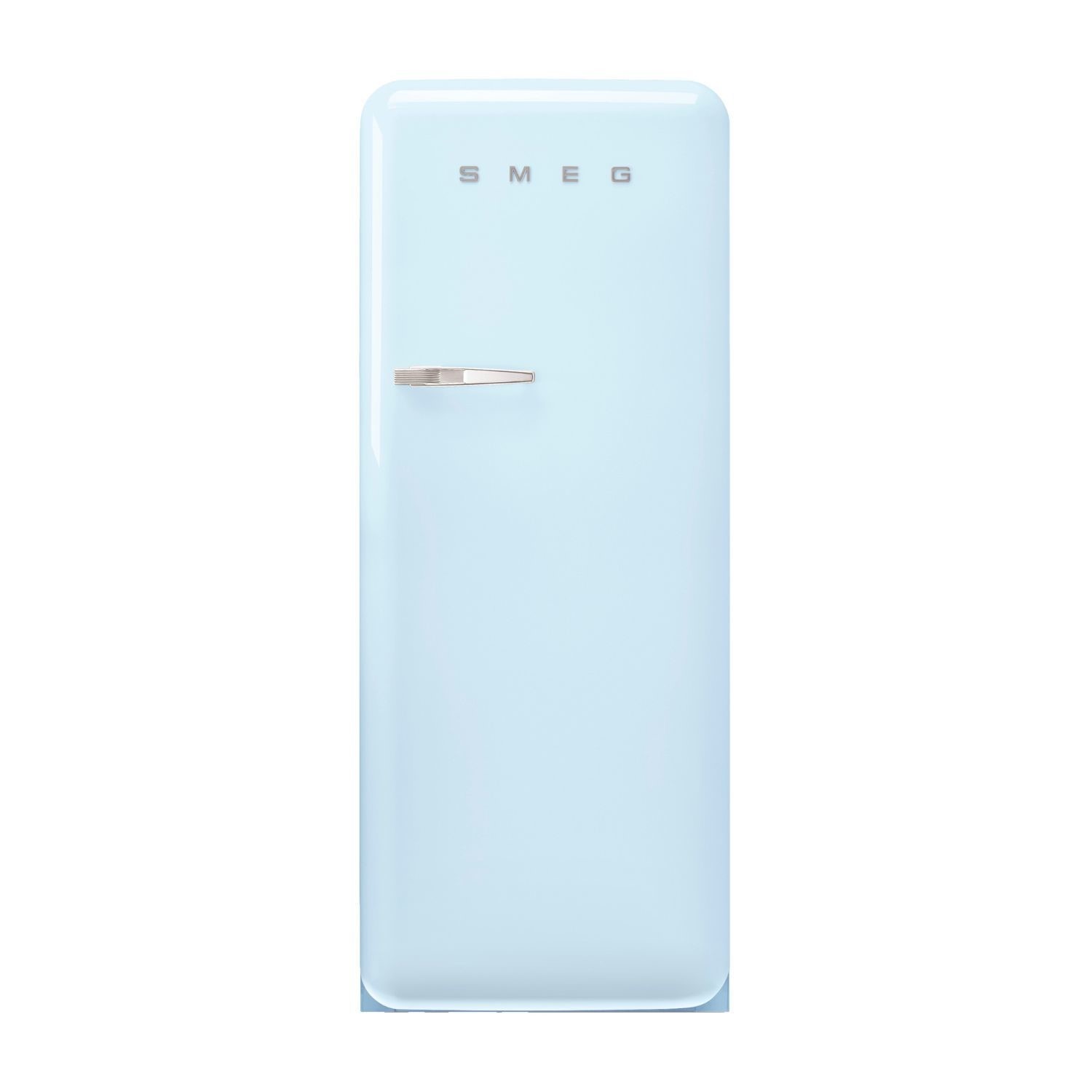 Smeg 244 Litre Fifties Style Right Hand Hinge Freestanding Fridge With Ice Box Pastel  FAB28RPB6UK