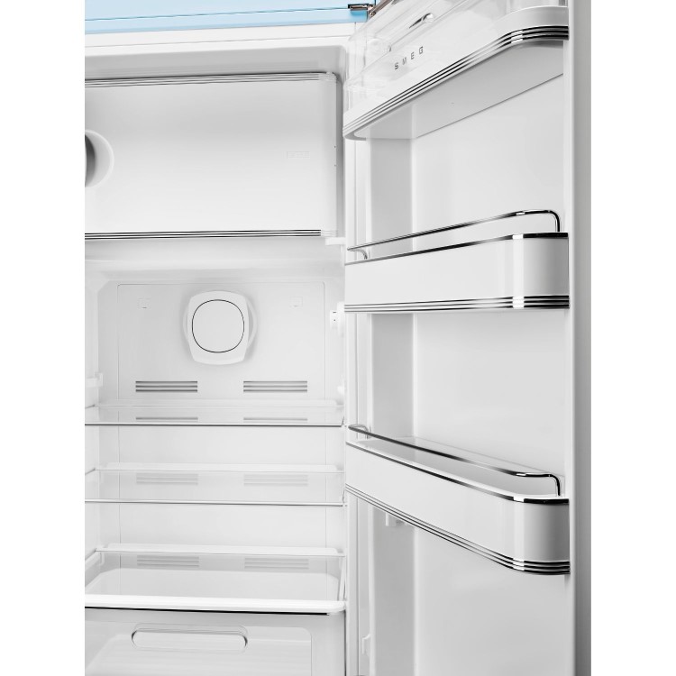 Smeg 244 Litre Fifties Style Right Hand Hinge Fridge with Icebox - Pastel Blue