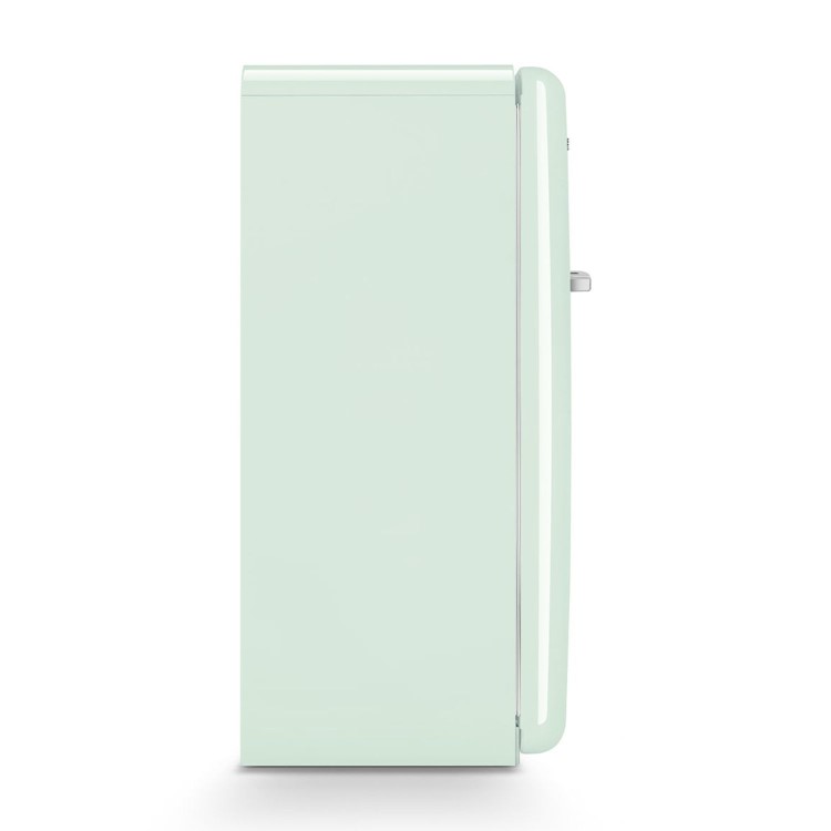 Smeg 244 Litre Fifties Style Left Hand Hinge Freestanding Fridge With Ice Box – Pastel Green