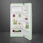 Smeg 244 Litre Fifties Style Left Hand Hinge Freestanding Fridge With Ice Box – Pastel Green