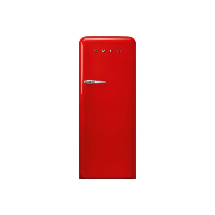 Smeg FAB28RRD3UK Fifities Style Right Hand Hinge Freestanding Fridge With Ice Box - Red