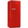 Smeg FAB28RRD3UK Fifities Style Right Hand Hinge Freestanding Fridge With Ice Box - Red