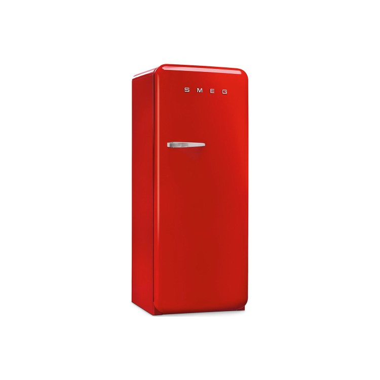 Smeg FAB28RRD3UK Fifities Style Right Hand Hinge Freestanding Fridge With Ice Box - Red