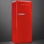 Smeg FAB28RRD3UK Fifities Style Right Hand Hinge Freestanding Fridge With Ice Box - Red