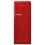 Smeg 270 Litre Fifities Style Right Hand Hinge Freestanding Fridge With Ice Box - Red