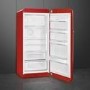 Smeg 270 Litre Fifities Style Right Hand Hinge Freestanding Fridge With Ice Box - Red