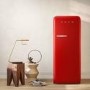Smeg 244 Litre Fifties Style Right Hand Hinge Freestanding Fridge With Ice Box – Red