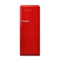 FAB28RRD6UK Smeg 244 Litre Fifties Style Right Hand Hinge Freestanding Fridge With Ice Box – Red