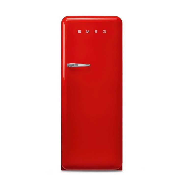 Smeg 244 Litre Fifties Style Right Hand Hinge Freestanding Fridge With Ice Box – Red
