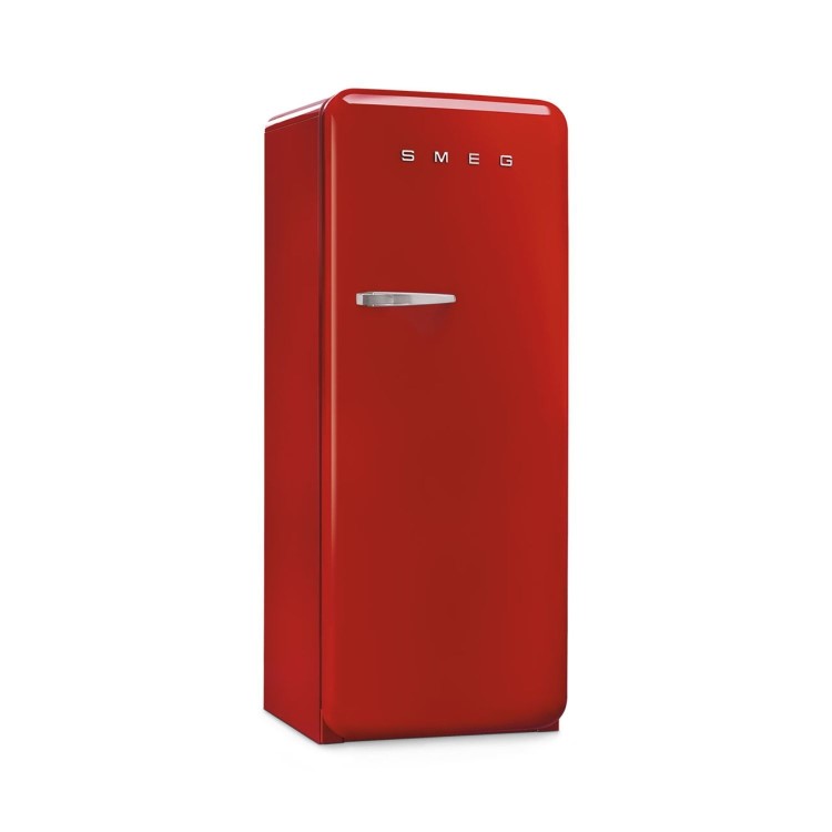 Smeg 244 Litre Fifties Style Right Hand Hinge Freestanding Fridge With Ice Box – Red