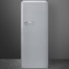 Smeg FAB28RSV3UK Fifities Style Right Hand Hinge Freestanding Fridge With Ice Box - Silver