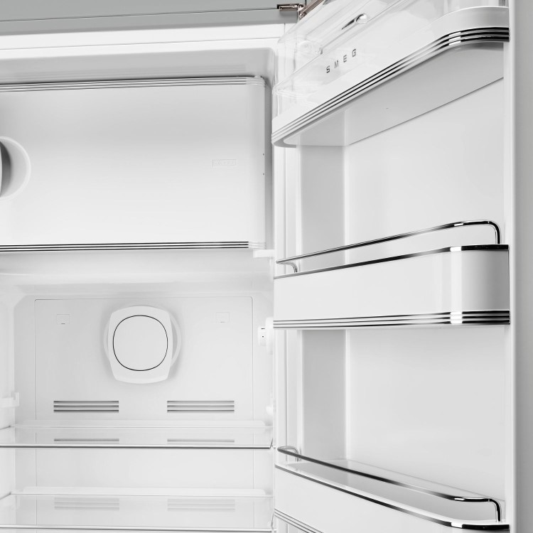 Smeg 244 Litre Fifties Style Right Hand Hinge Freestanding Fridge With Ice Box – Silver
