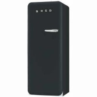 Smeg FAB28YBV Retro Style Fridge With Ice Box Left Hand Hinge Black