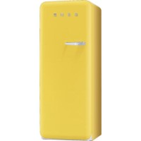 Smeg FAB28YG1 60cm Wide Retro Style Left Hinge Freestanding Fridge - Yellow