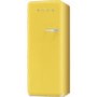 Smeg FAB28YG1 60cm Wide Retro Style Left Hinge Freestanding Fridge - Yellow