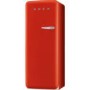 Smeg FAB28YR1 60cm Wide Retro Style Left Hinge Freestanding Fridge - Red
