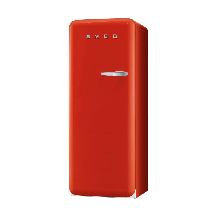 Smeg FAB28YR1 60cm Wide Retro Style Left Hinge Freestanding Fridge - Red