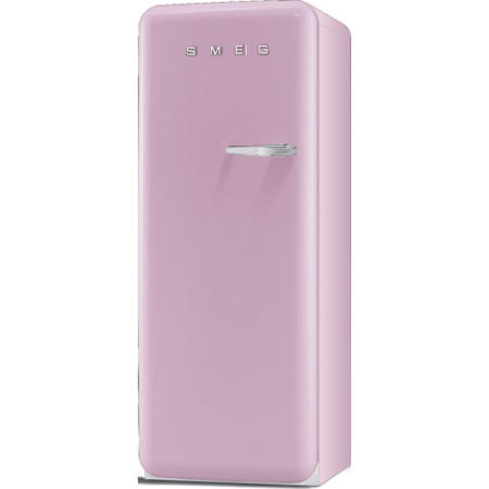 Smeg FAB28YRO1 60cm Wide Retro Style Left Hinge Freestanding Fridge - Pink