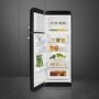 Smeg 294 Litre Fifties Style Left Hand Hinge 70/30 Fridge Freezer - Black