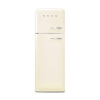 Smeg 294 Litre Fifties Style Left Hand Hinge 70/30 Fridge Freezer - Cream