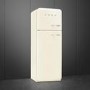 Smeg 294 Litre Fifties Style Left Hand Hinge 70/30 Fridge Freezer - Cream