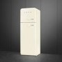 Smeg 294 Litre Fifties Style Left Hand Hinge 70/30 Fridge Freezer - Cream