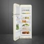 Smeg 294 Litre Fifties Style Left Hand Hinge 70/30 Fridge Freezer - Cream