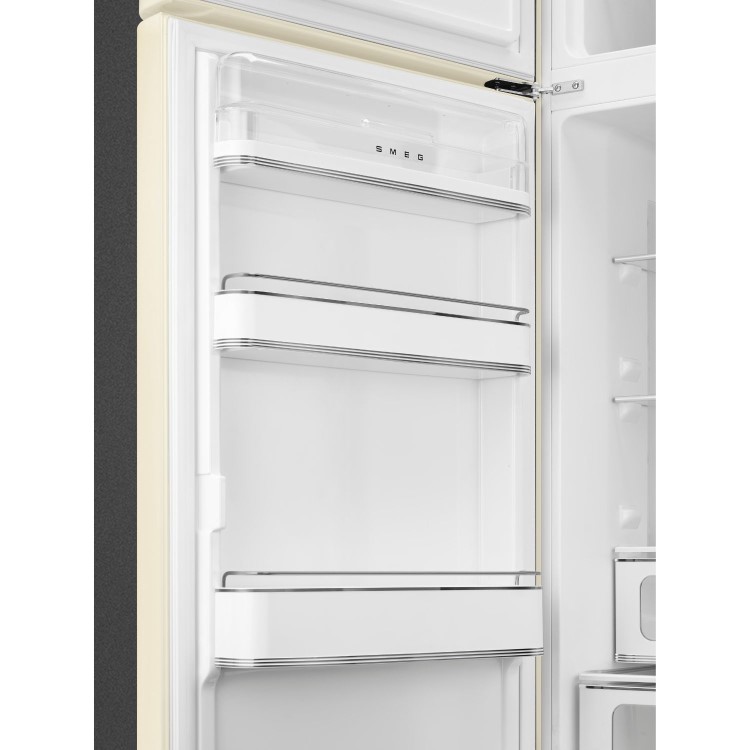 Smeg 294 Litre Fifties Style Left Hand Hinge 70/30 Fridge Freezer - Cream