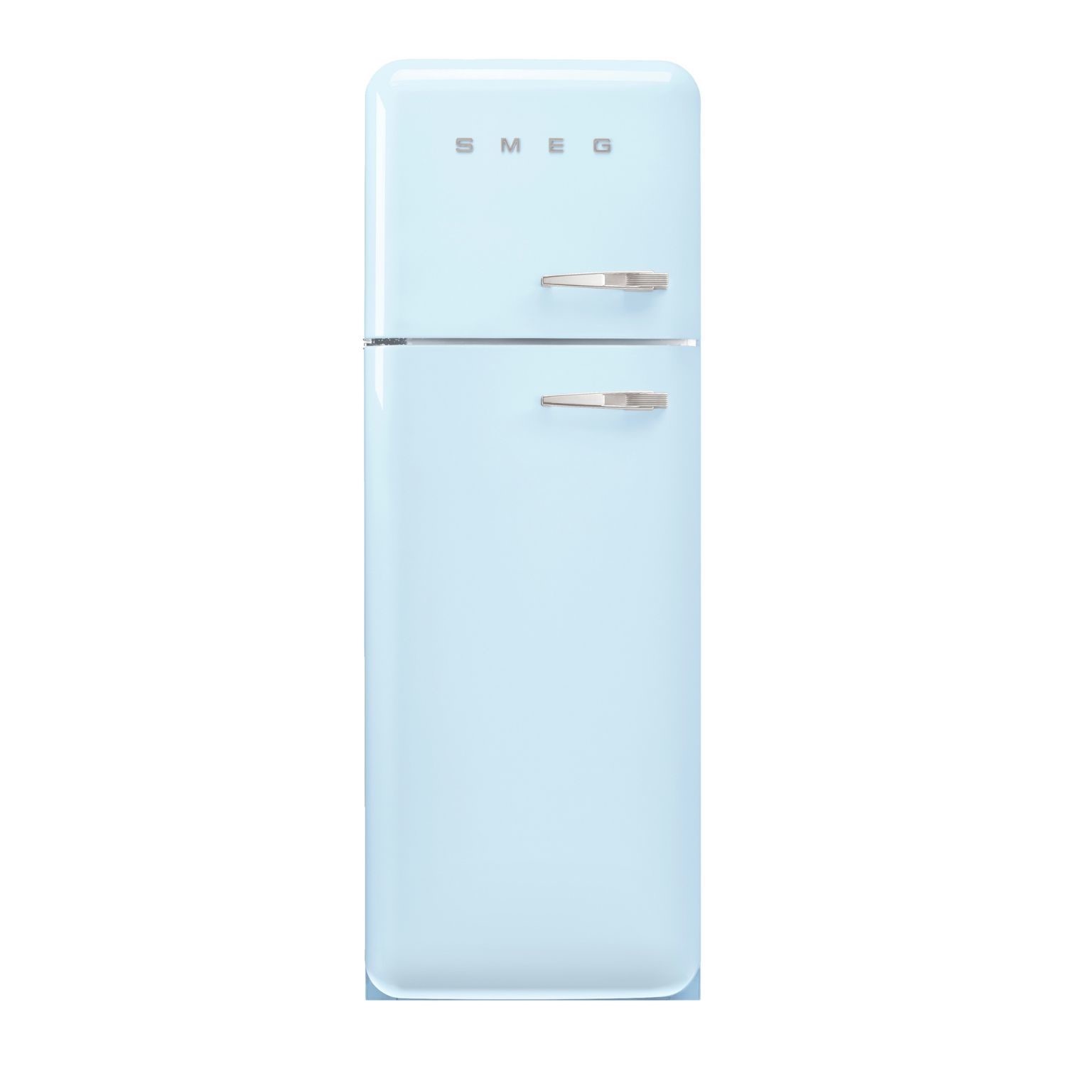 Smeg 294 Litre Fifties Style Left Hand Hinge 70/30 Fridge Freezer Pastel  FAB30LPB6UK