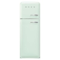 Smeg 294 Litre Fifties Style Left Hand Hinge 70/30 Fridge Freezer - Pastel Green