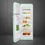 Smeg 294 Litre Fifties Style Left Hand Hinge 70/30 Fridge Freezer - Pastel Green