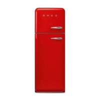 Smeg 294 Litre Fifties Style Left Hand Hinge 70/30 Fridge Freezer - Red
