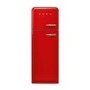 Smeg 294 Litre Fifties Style Left Hand Hinge 70/30 Fridge Freezer - Red