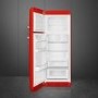 Smeg 294 Litre Fifties Style Left Hand Hinge 70/30 Fridge Freezer - Red