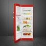 Smeg 294 Litre Fifties Style Left Hand Hinge 70/30 Fridge Freezer - Red