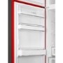 Smeg 294 Litre Fifties Style Left Hand Hinge 70/30 Fridge Freezer - Red