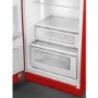 Smeg 294 Litre Fifties Style Left Hand Hinge 70/30 Fridge Freezer - Red