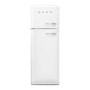 Smeg 294 Litre Fifties Style Left Hand Hinge 70/30 Fridge Freezer - White