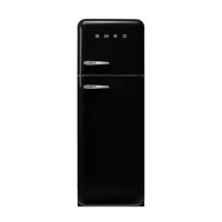 Smeg 294 Litre Fifties Style Right Hand Hinge 70/30 Fridge Freezer - Black