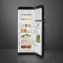 Smeg 294 Litre Fifties Style Right Hand Hinge 70/30 Fridge Freezer - Black
